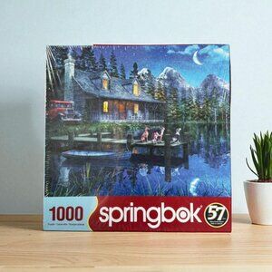 🧩 NEW Springbok Moonlit Night 1000 Piece Jigsaw Puzzle